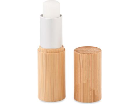 Lip balm in bamboo tube box