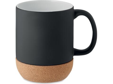 Matt ceramic cork mug 300 ml