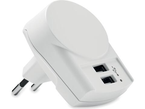 Skross Euro USB Charger (2xA)