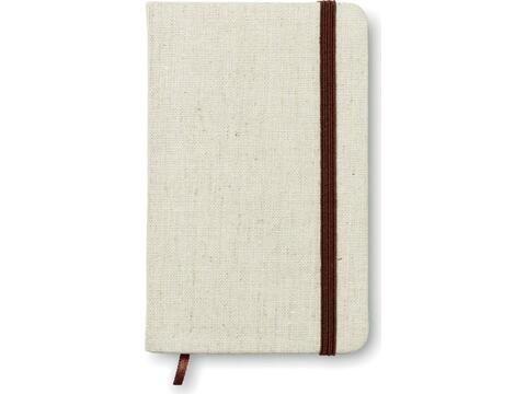 A6 canvas notebook lined