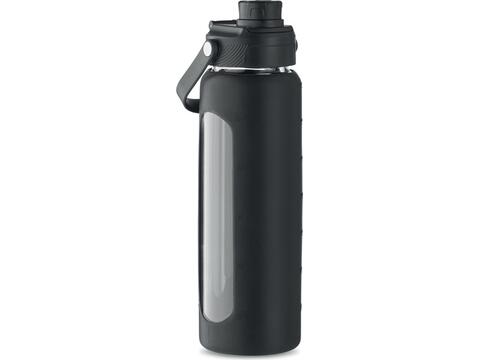 Glass bottle with sleeve 750 ml