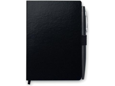 A6 notebook with pen