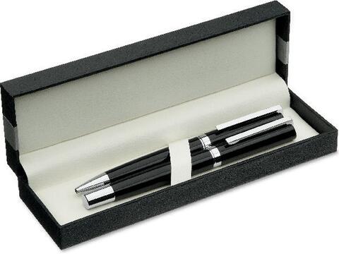 Pen and roller in paper box