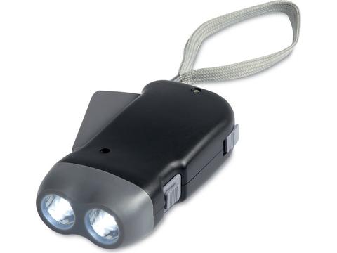 2 LED dynamo torch