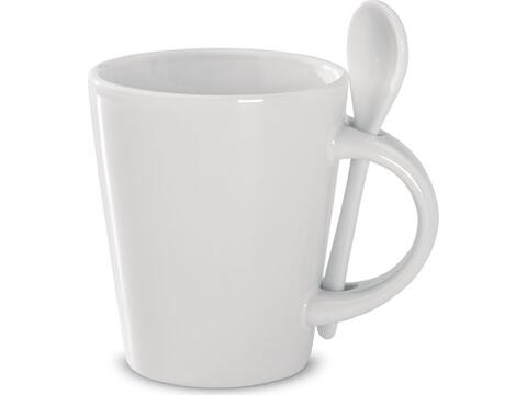 Sublimation mug with spoon