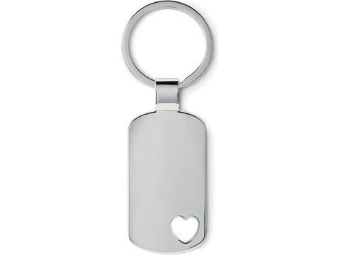 Key ring with heart detail