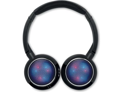 Bluetooth headphone with light