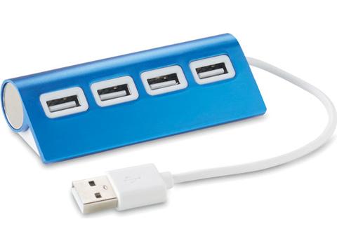 Alu 4 port USB hub