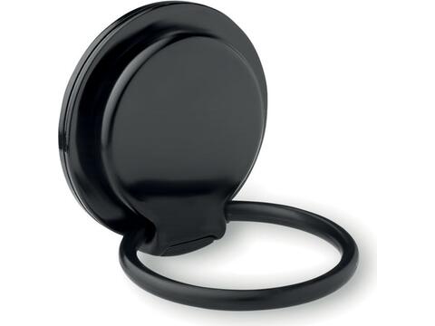 Phone holder on ring stand
