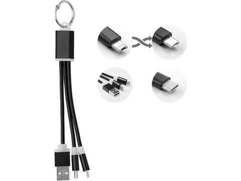 Key ring with USB type C cable