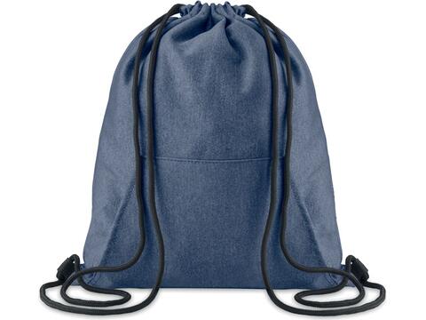 Drawstring bag with pocket