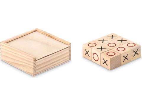 Wooden tic tac toe