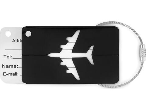 Aluminium luggage tag