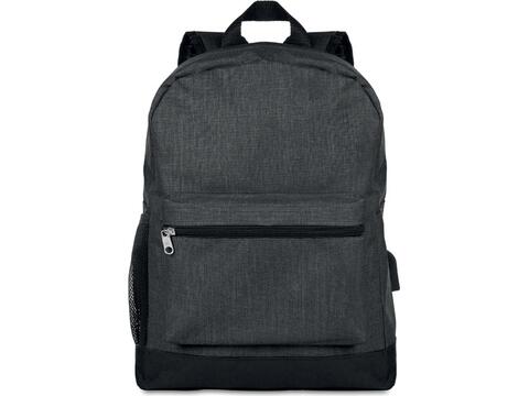 600D 2 tone polyester backpack