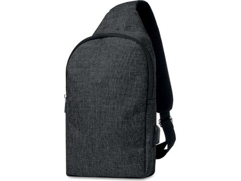 600D 2 tone polyester chest bag