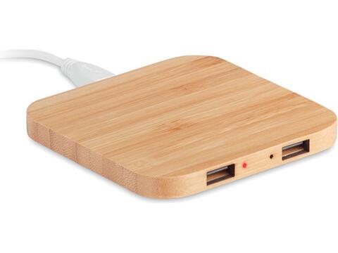 Bamboo wireless charging pad