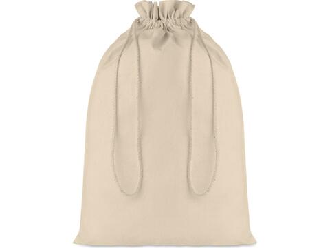 Large Cotton draw cord bag