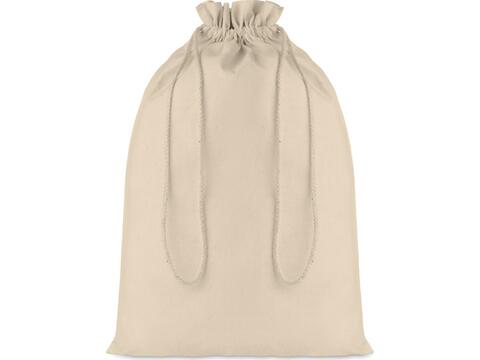 Large Cotton draw cord bag