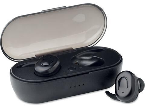 TWS earbuds with charging box