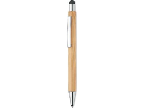 Bamboo stylus pen blue ink