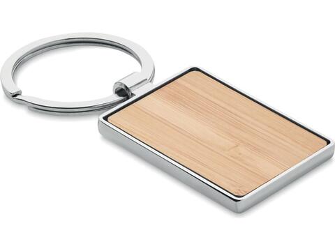 Rectangular key ring bamboo