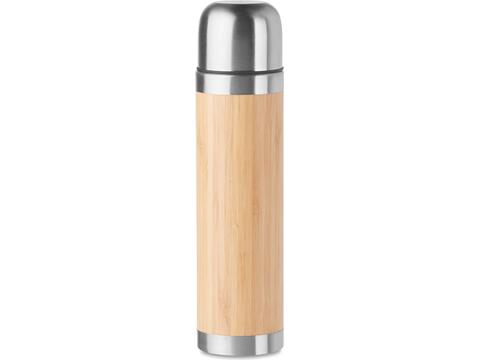 Double wall bamboo cover flask