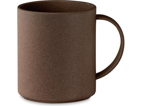 Single wall mug made of coffee husk