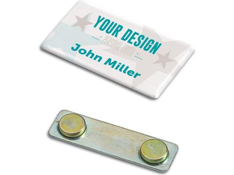 Name Badge with Doming 50 x 30 mm