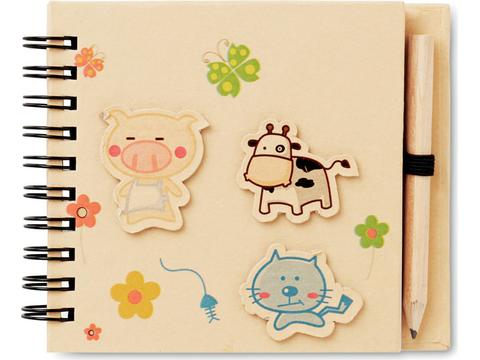Children's notepad with pencil