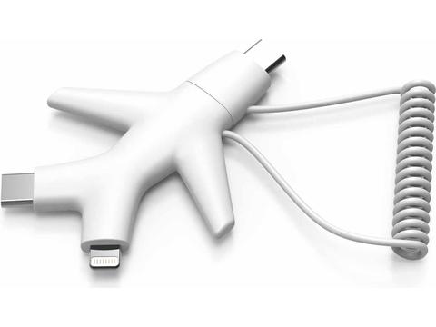 Oplaadkabel Xoopar Fly USB-C, Micro-USB, Apple, USB