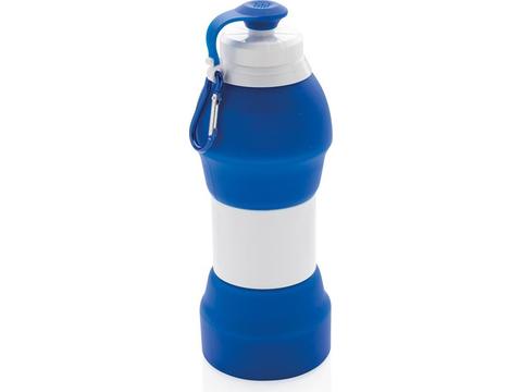 Foldable silicon sports bottle