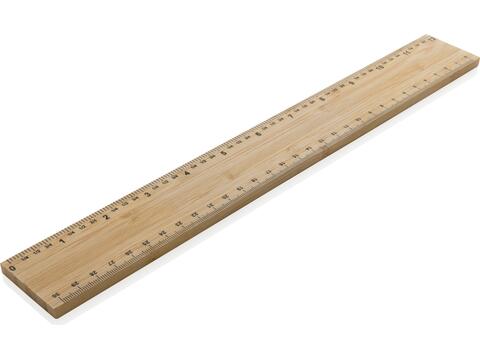 Timberson extra thick 30cm double sided bamboo ruler