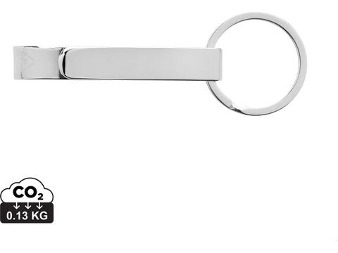 RCS recycled zinc alloy bottle opener keychain