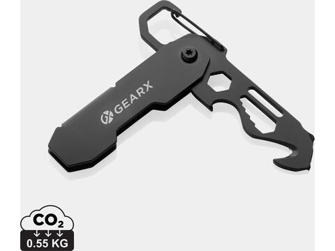 Gear X foldable EDC tool with carabiner and parcel cutter