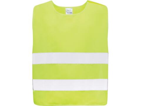 GRS recycled PET high-visibility safety vest 7-12 years