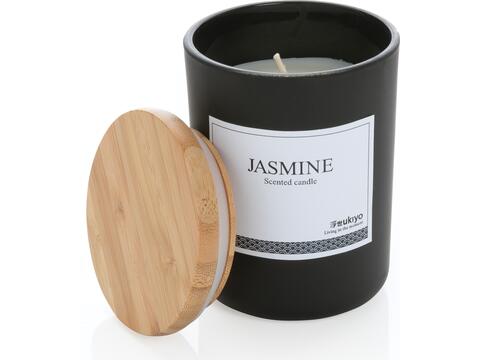 Ukiyo deluxe scented candle with bamboo lid