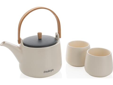 Ukiyo tea pot set with cups