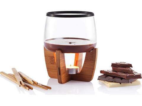 Cocoa chocolate fondue set