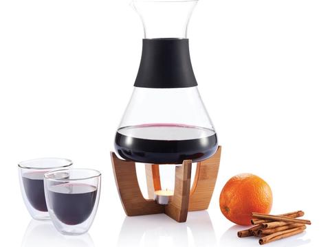 Glu mulled wine set with glasses