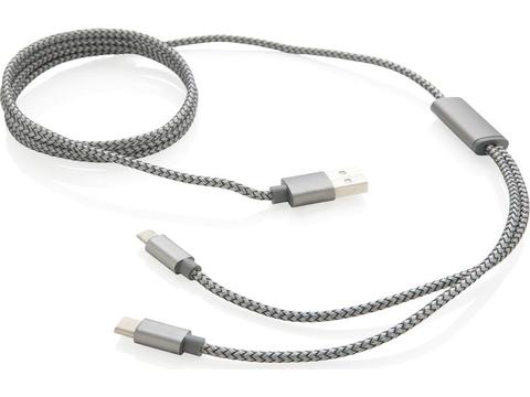 3-in-1 braided cable