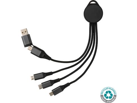 Terra RCS recycled aluminum 6-in-1 charging cable