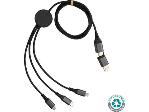 Terra RCS recycled aluminum 120 cm 6-in-1 cable