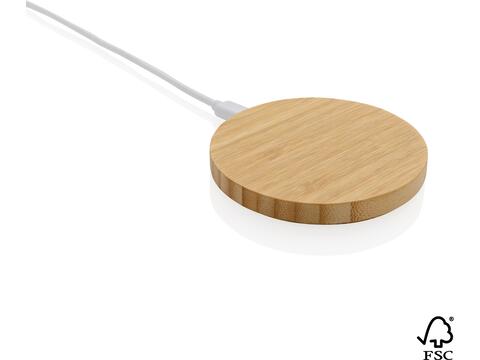 FSC® bamboo 15W wireless charger