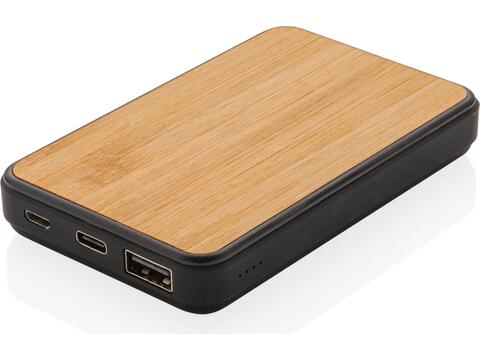 FSC® and RCS recycled plastic 5.000 mAh Powerbank