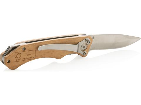 FSC® wooden outdoor knife