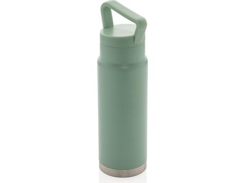 Leakproof vacuum on-the-go bottle with handle