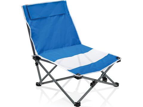 Foldable beach chair in pouch