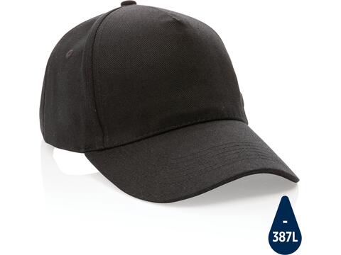 Impact 5panel 280gr Recycled cotton cap with AWARE™ tracer