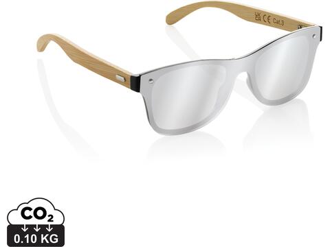Prism RCS recycled plastic sunglasses with bamboo frame
