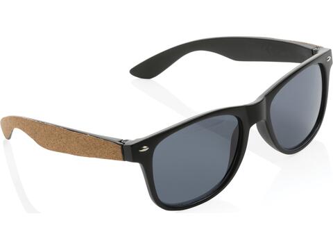 GRS recycled PC plastic sunglasses with FSC® cork